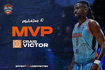 Elite League: MVP της δέκατης αγωνιστικής ο Βίκτορ
