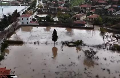 Καλυμμένη κάτω από τόνους νερού και λάσπης η Λήμνος - Το video από drone που αποκαλύπτει την καταστροφή