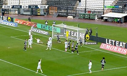 Ο Τισουντάλι έδωσε αέρα δύο τερμάτων στον ΠΑΟΚ στο 12ο λεπτό