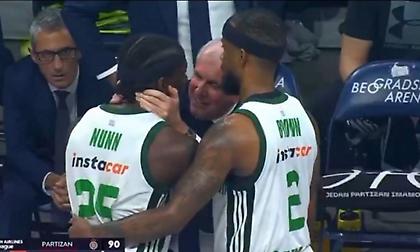 Αποβλήθηκε με δύο τεχνικές ο έξαλλος Ναν - Τον αγκάλιασε ο Ομπράντοβιτς για να τον ηρεμήσει!