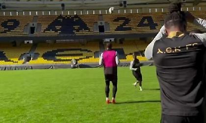 Η προπόνηση της ΑΕΚ στην OPAP Arena (video)