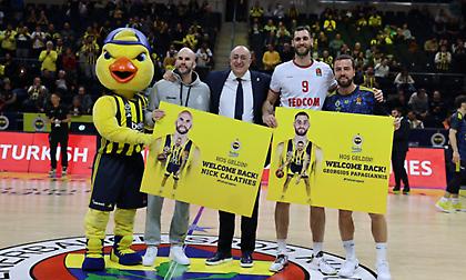 Η Φενέρμπαχτσε τίμησε Καλάθη και Παπαγιάννη πριν το παιχνίδι της με τη Μονακό