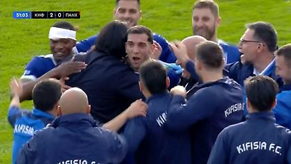 Κηφισιά-Παναχαϊκή: Ο Σωτηράκος το 2-0 με κεφαλιά