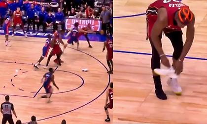 Έχασε το παπούτσι του, συνέχισε τη φάση και πέτυχε κρίσιμο καλάθι ο Τζίμι Μπάτλερ