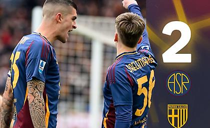 Ρόμα-Πάρμα: Στο 2-0 οι γηπεδούχοι, γκολάρα ο Σαλεμάκερς