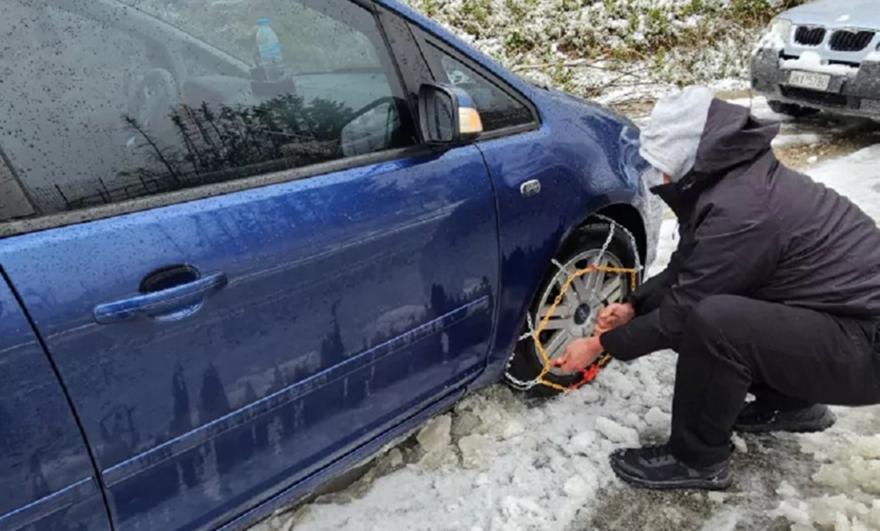 Παγετός στους δρόμους: Πού χρειάζονται αντιολισθητικές αλυσίδες