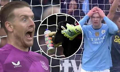 Το… μπουκάλι-σκονάκι του Πίκφορντ έκανε το θαύμα του στο πέναλτι του Χάαλαντ!