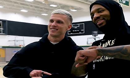 Ο Ντάνι Όλμο συνάντησε τον... Dame Time και έκαναν μαζί τον πανηγυρισμό τους!