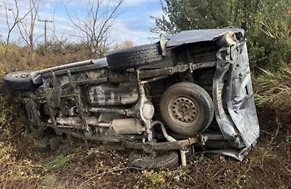 Τροχαίο δυστύχημα στην εθνική οδό Ηρακλείου - Μοιρών: Κλούβα συγκρούστηκε μετωπικά με αγροτικό