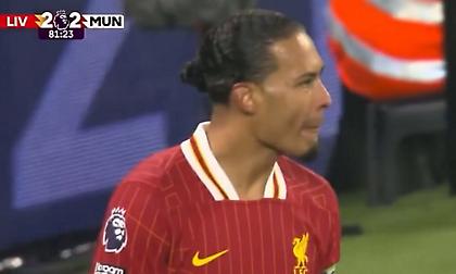 Η άμυνα του Άρνολντ με... τα μάτια και το βλέμμα του έξαλλου Φαν Ντάικ!