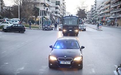 Ισχυρά μέτρα ασφαλείας στην άφιξη της ΑΕΚ στη Θεσσαλονίκη (pics)