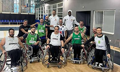 Ο Λεσόρ παρακολούθησε την ομάδα μπάσκετ με αμαξίδιο του Παναθηναϊκού: «Μου έδωσαν έμπνευση»