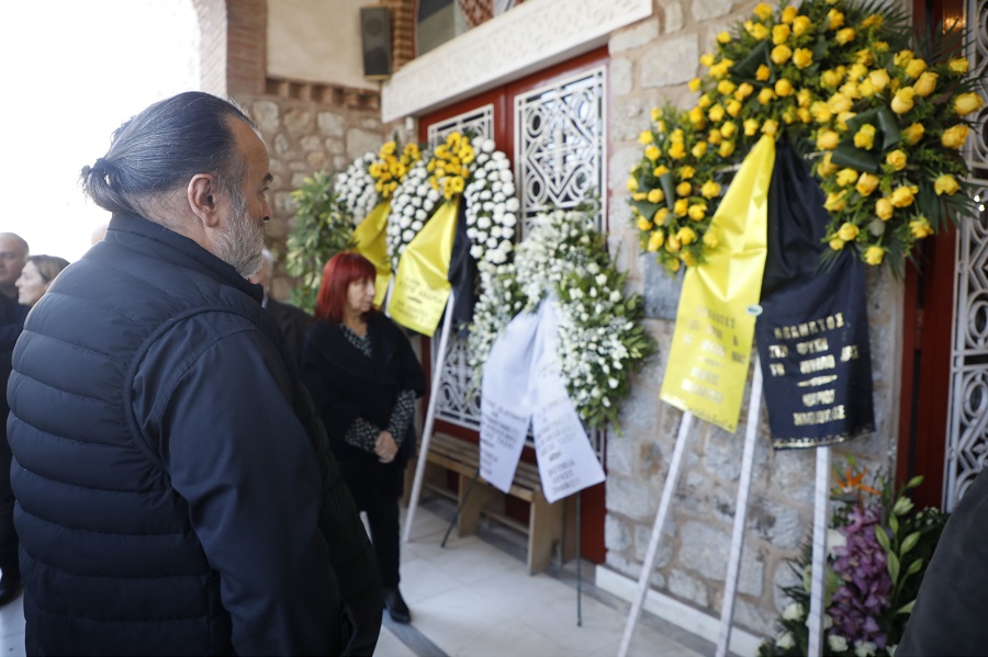 ΑΕΚ: Το «ύστατο χαίρε» στον Σταματιάδη, με τη σημαία της «Ένωσης»