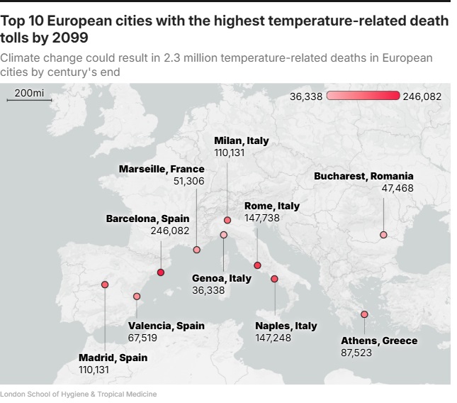 Μελέτη για την κλιματική αλλαγή: Προβλέπει πόσοι άνθρωποι θα πεθάνουν μέχρι το 2099