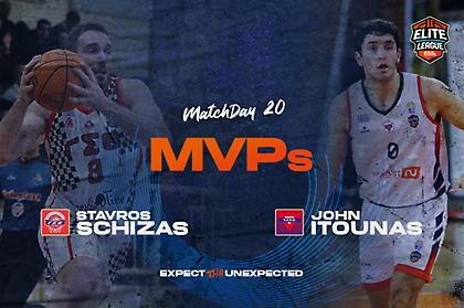 Elite League: MVP της 20ης αγωνιστικής οι Ιτούνας και Σχίζας
