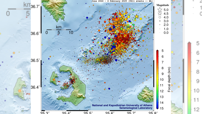 7.700 σεισμοί έως τις 4 Φεβρουαρίου – Στο μικροσκόπιο το ιστορικό των κατολισθήσεων
