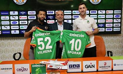 Παρουσίασε μαζί Σπόραρ και Βιλένα η Αλάνιασπορ - «Ευχαριστούμε τον Τζαβέλλα για τη βοήθειά του στις μεταγραφές»