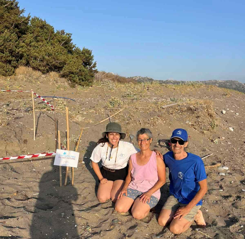 Ρόδος: Ιστορική ανακάλυψη - Βρέθηκε φωλιά πράσινης θαλάσσιας χελώνας