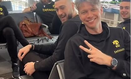 Η αναχώρηση της ΑΕΚ Betsson για Κρήτη (video)