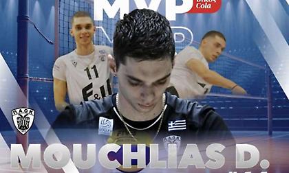 Πολυτιμότερος της 14ης αγωνιστικής της Volley League ανδρών ο Μούχλιας