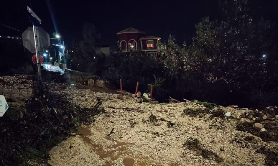 Κεφαλονιά: Κατολισθήσεις και ζημιές από την κακοκαιρία