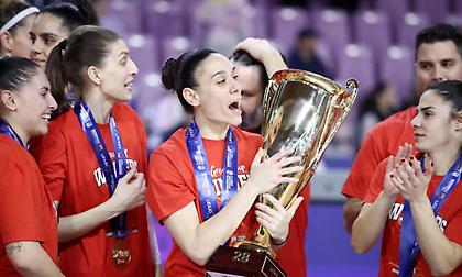 Tα συγχαρητήρια της ΚΑΕ Ολυμπιακός στην ομάδα γυναικών για την κατάκτηση του Κυπέλλου