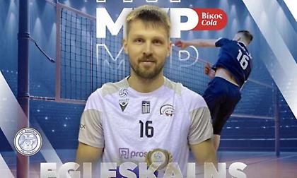 Πολυτιμότερος της 15ης αγωνιστικής της Volley League ανδρών ο Εγκλεσκαλνς