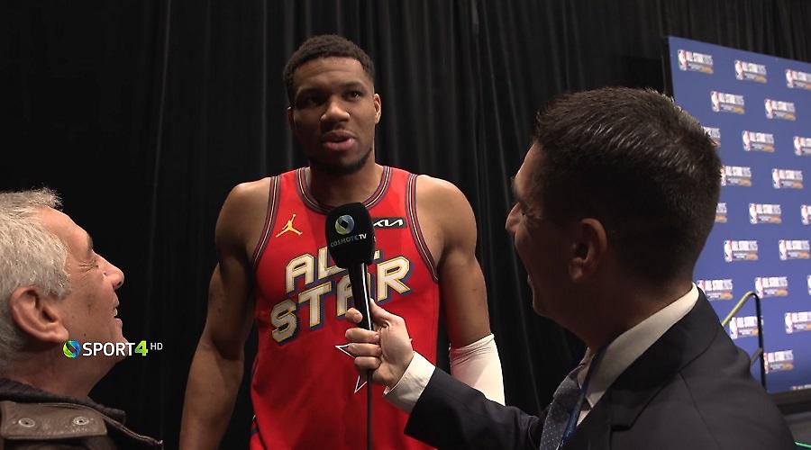 Ο Γιάννης Αντετοκούνμπο στο «PICK ΄N ROLL» της COSMOTE TV