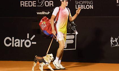 Σκύλοι... αντικατέστησαν τα ball kids στο Ρίο Open για καλό σκοπό!