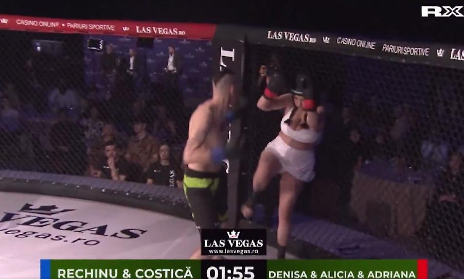 Σοκαριστικό βίντεο: Τρία μοντέλα only fans ξυλοκοπήθηκαν από ΜΜΑ μαχητές σε κανονικό αγώνα!