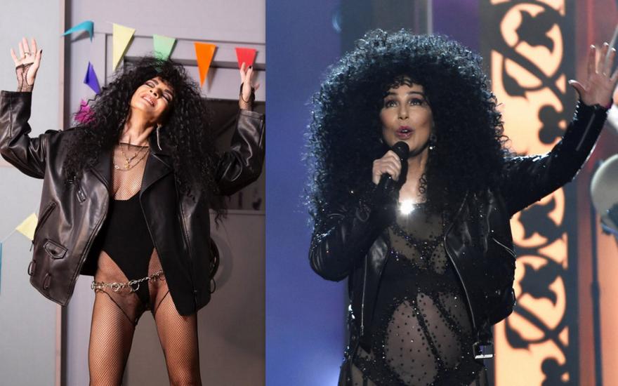 Η Μαρία Σολωμού ντύθηκε Cher και τα 'σπασε με το «If i could turn back time»