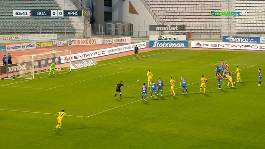 Επανάληψη στο χαμένο πέναλτι του Μορόν και 1-0 με τη… δεύτερη ο Άρης στον Βόλο!
