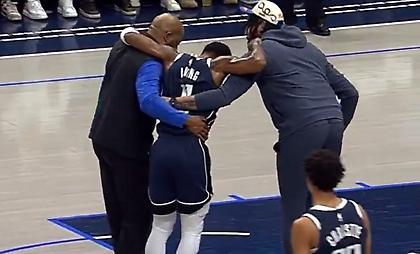 Ο Ίρβινγκ πήγε... υποβασταζόμενος να εκτελέσει βολές και αποχώρησε με πρόβλημα στο γόνατο!