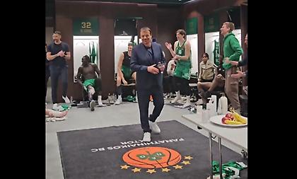 Ρεπό από Αταμάν στους παίκτες του Παναθηναϊκού και... σύνθημα νίκης στο ΣΕΦ!