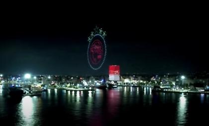 Live streaming το drone show για τα 100 χρόνια του Ολυμπιακού