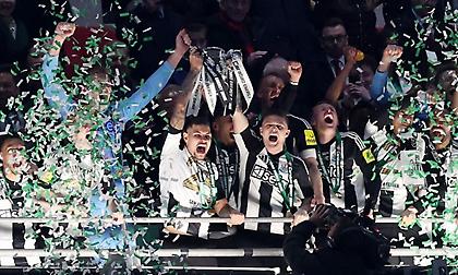 Θρίαμβος της Νιούκαστλ στο «Γουέμπλεϊ», έσβησε τα 70 χρόνια δίχως κούπα στην Αγγλία!