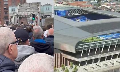 Μεγάλα προβλήματα στο νέο γήπεδο της Έβερτον, περίμενε ο κόσμος για να μην… υποχωρήσει η γέφυρα!