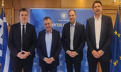 Μελής και Βρούτσης συζήτησαν για την ανάπτυξη του επαγγελματικού μπάσκετ και την Stoiximan GBL