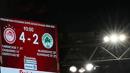 Ολυμπιακός – Παναθηναϊκός: Ό,τι πήγε μέσα… έγραψε, τα στατιστικά της αναμέτρησης