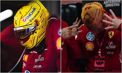 Ferrari: Τρελός φίλαθλος του Χάμιλτον κουρεύτηκε στα χρώματα του κράνους του Βρετανού πιλότου!