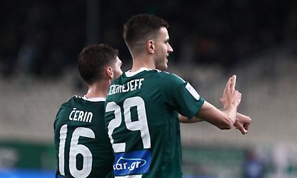 Κάθετη Τσέριν, ασίστ Πελίστρι και τελείωμα του Γερεμέγεφ για το 3-1 του Παναθηναϊκού