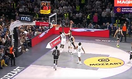 Τρομερό poster κάρφωμα του Κοπρίβιτσα στο Παρτίζαν-Ρεάλ Μαδρίτης!