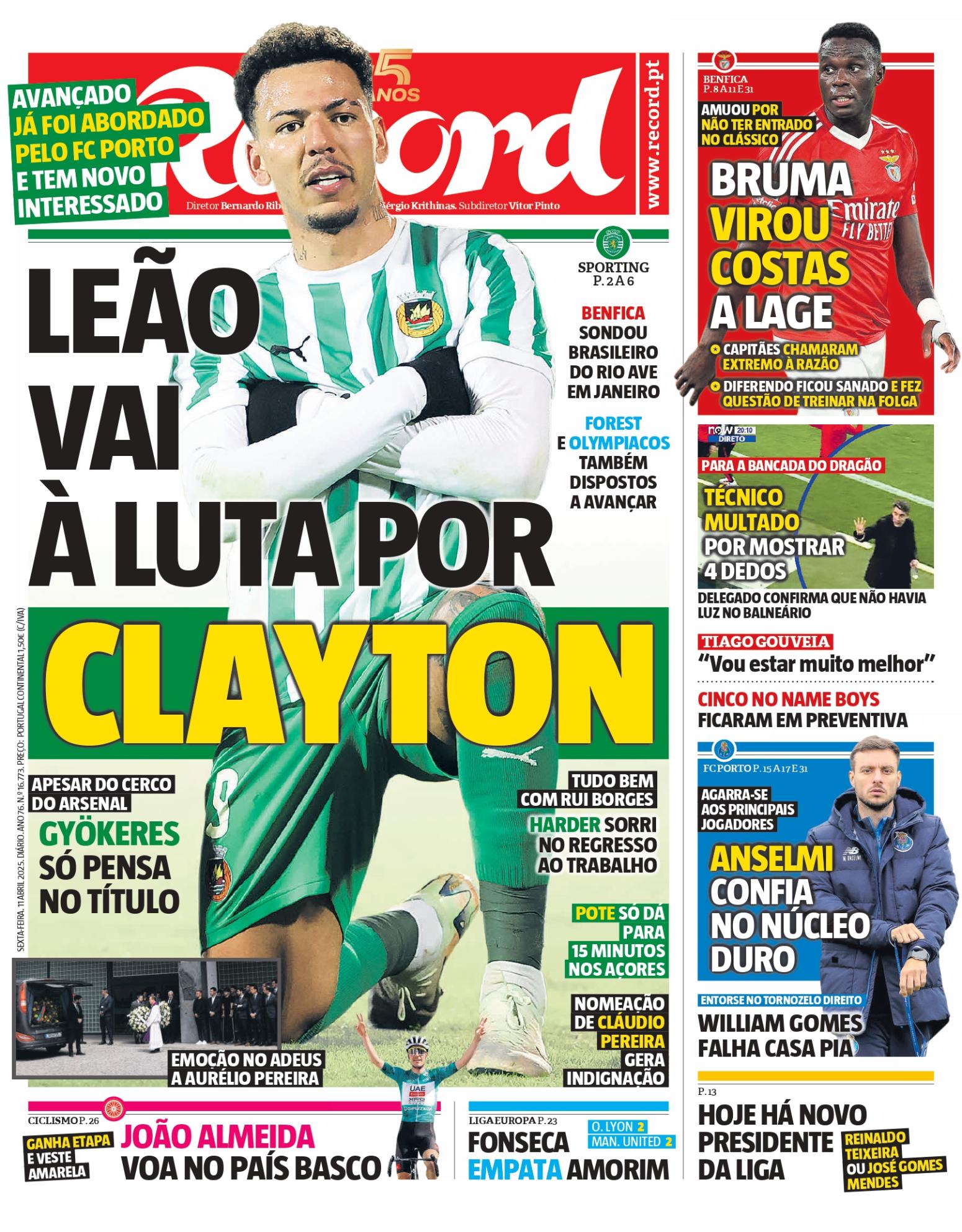 «Νότιγχαμ και Ολυμπιακός εξετάζουν τον Κλέιτον της Ρίο Άβε»