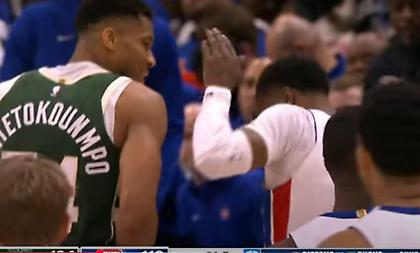 Η πλάκα του Αντετοκούνμπο στον… παλιόφιλο Μπίσλι οδήγησε σε νεύρα και ένταση