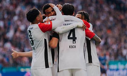 Εμφατική επιστροφή στις νίκες και την 3η θέση της Bundesliga για Άιντραχτ Φρανκφούρτης!