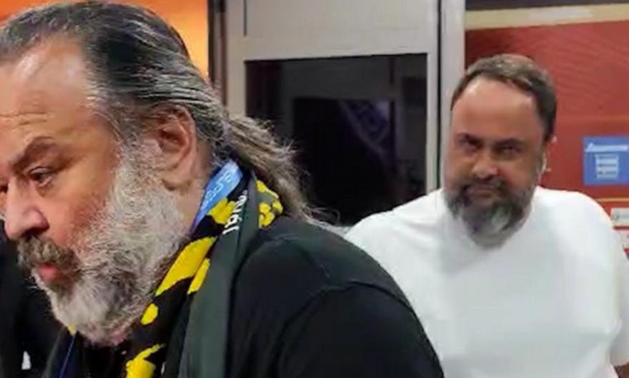 Ολυμπιακός-ΑΕΚ: Η ατάκα Μαρινάκη ενώ έκανε δηλώσεις ο Ηλιόπουλος