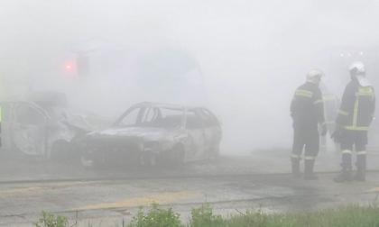 Τραγωδία στην Εγνατία: Θανατηφόρο τροχαίο, δύο άτομα απανθρακώθηκαν, 4 τραυματίες - Απίστευτες εικόνες