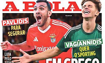 Πρωτοσέλιδο… ελληνικό στην Α Βola με Παυλίδη-Βαγιαννίδη: «Ανανεώνει με Μπενφίκα ο πρώτος, θέλει Σπόρτινγκ ο δεύτερος»!