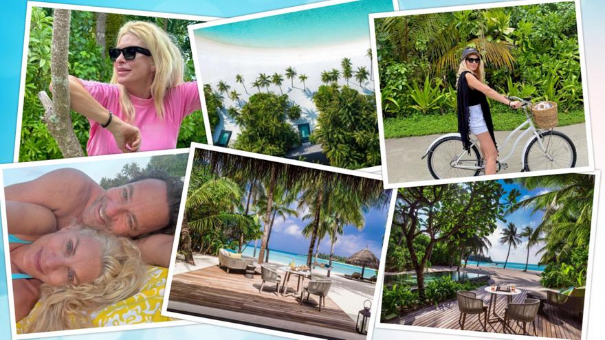 Ελένη Μενεγάκη: Ξέρουμε ακριβώς πού περνάει τις διακοπές της στις Μαλδίβες και είναι όνειρο!