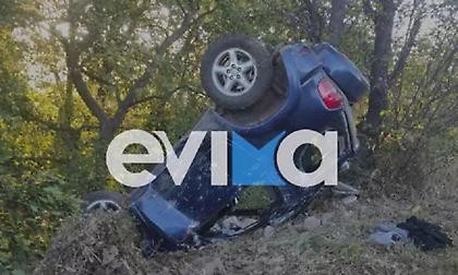 Σοβαρό τροχαίο στην Εύβοια: Τζιπ έφυγε από τον δρόμο και έπεσε σε ποτάμι – Δύο τραυματίες
